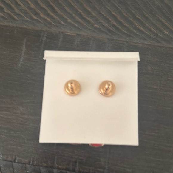 Tory Burch Red and Gold Resin Earrings - RARE!!! - Picture 5 of 6